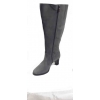 Kozaki ze skóry z szeroką cholewką 46 cm